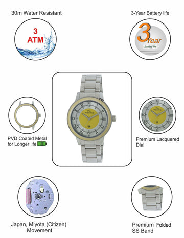 Maxima ATTIVO Women White Dial Analogue Watch - 63280CMLI